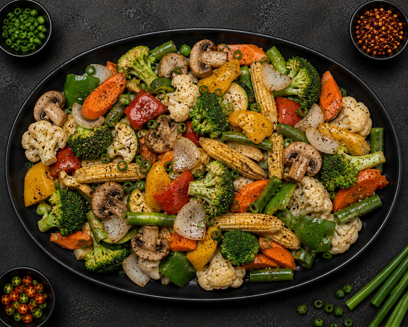 Saute Veg with Salt and Pepper
